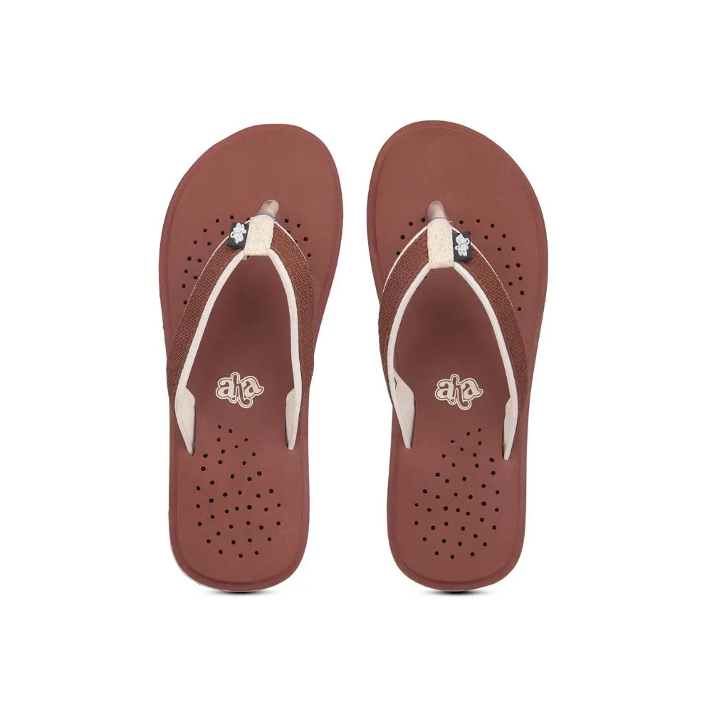 A-HA Casual Brown Flip Flop For Men CFL-1 By Liberty