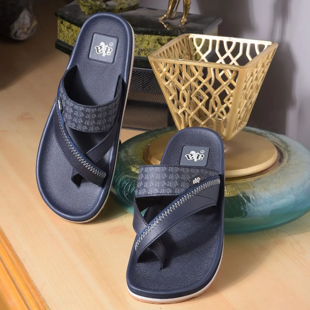 Liberty A-HA ANCO-02 Casual Navy Blue Mens Flip Flops