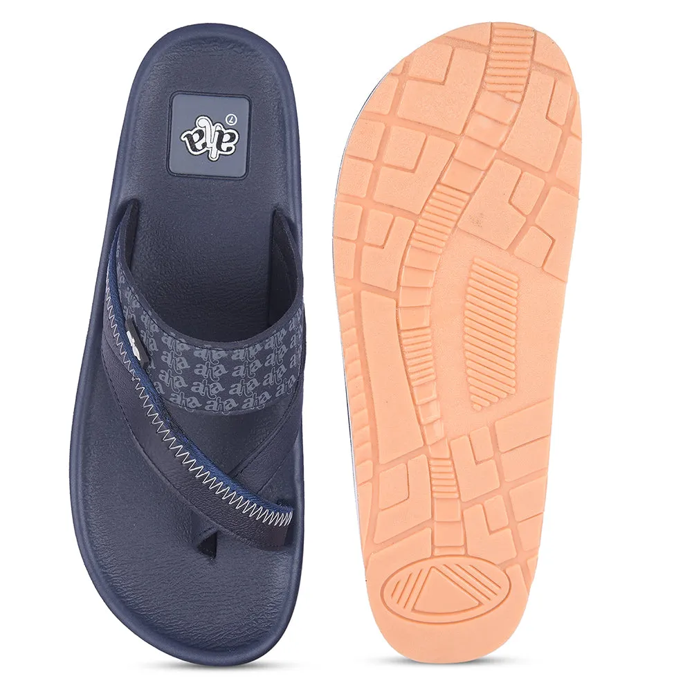 Liberty A-HA ANCO-02 Casual Navy Blue Mens Flip Flops