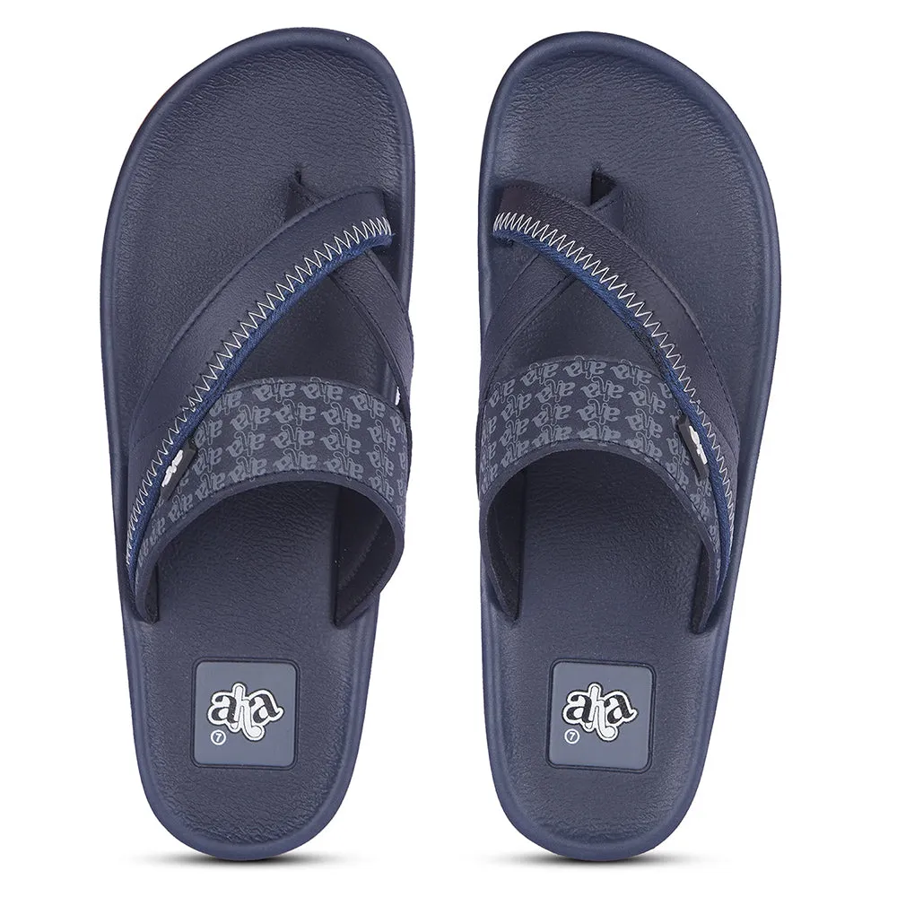 Liberty A-HA ANCO-02 Casual Navy Blue Mens Flip Flops