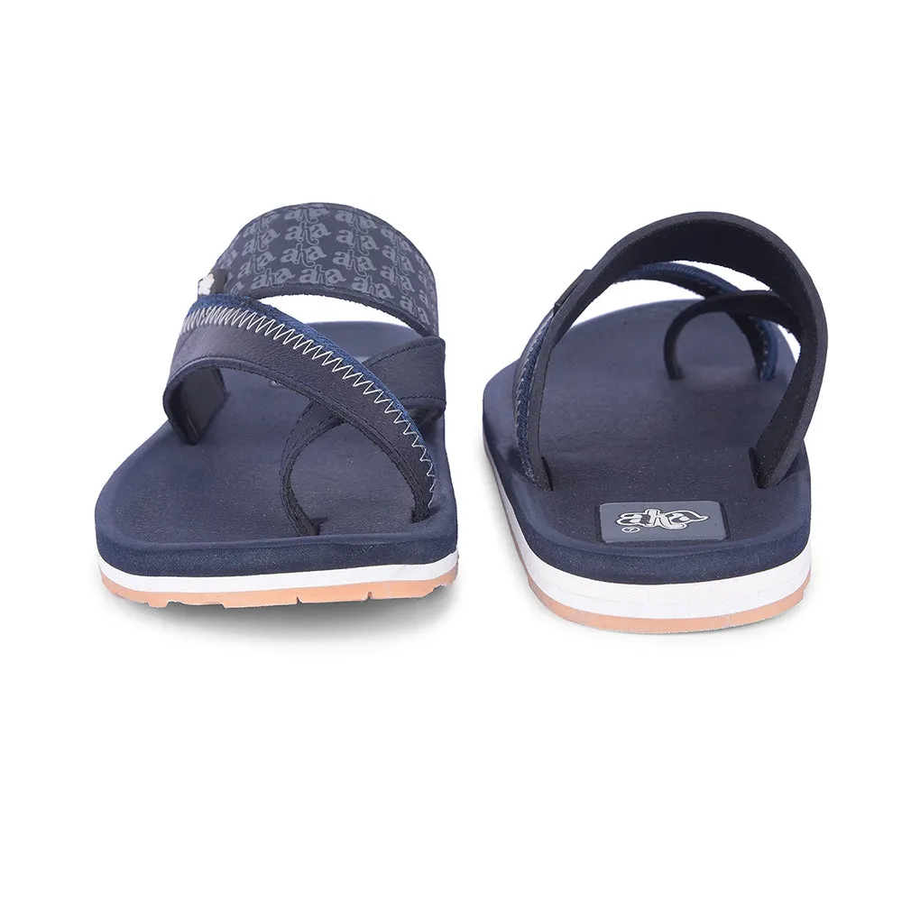 Liberty A-HA ANCO-02 Casual Navy Blue Mens Flip Flops
