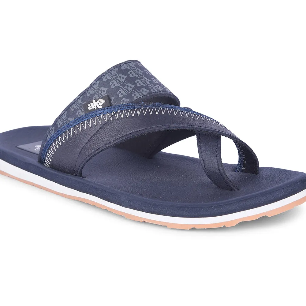 Liberty A-HA ANCO-02 Casual Navy Blue Mens Flip Flops