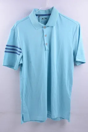 Adidas Climacool Polo Shirt / Light Blue / XS