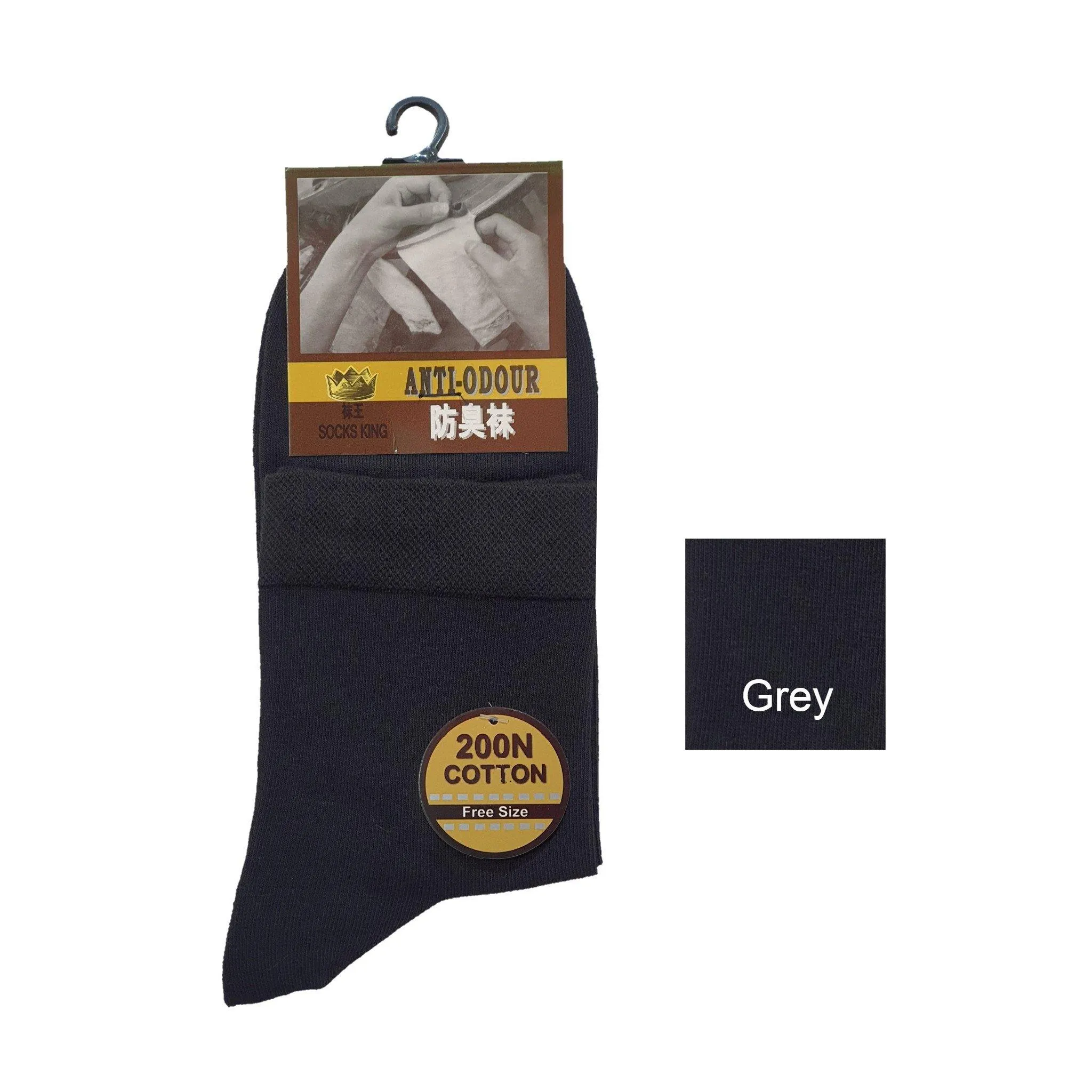 Anti-Odour Crew Plain Business Socks