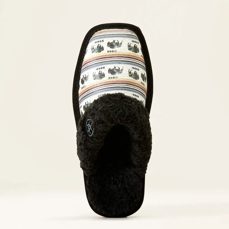 Ariat Ladies Jackie Square Toe Buffalo Print Slippers AR2830-990