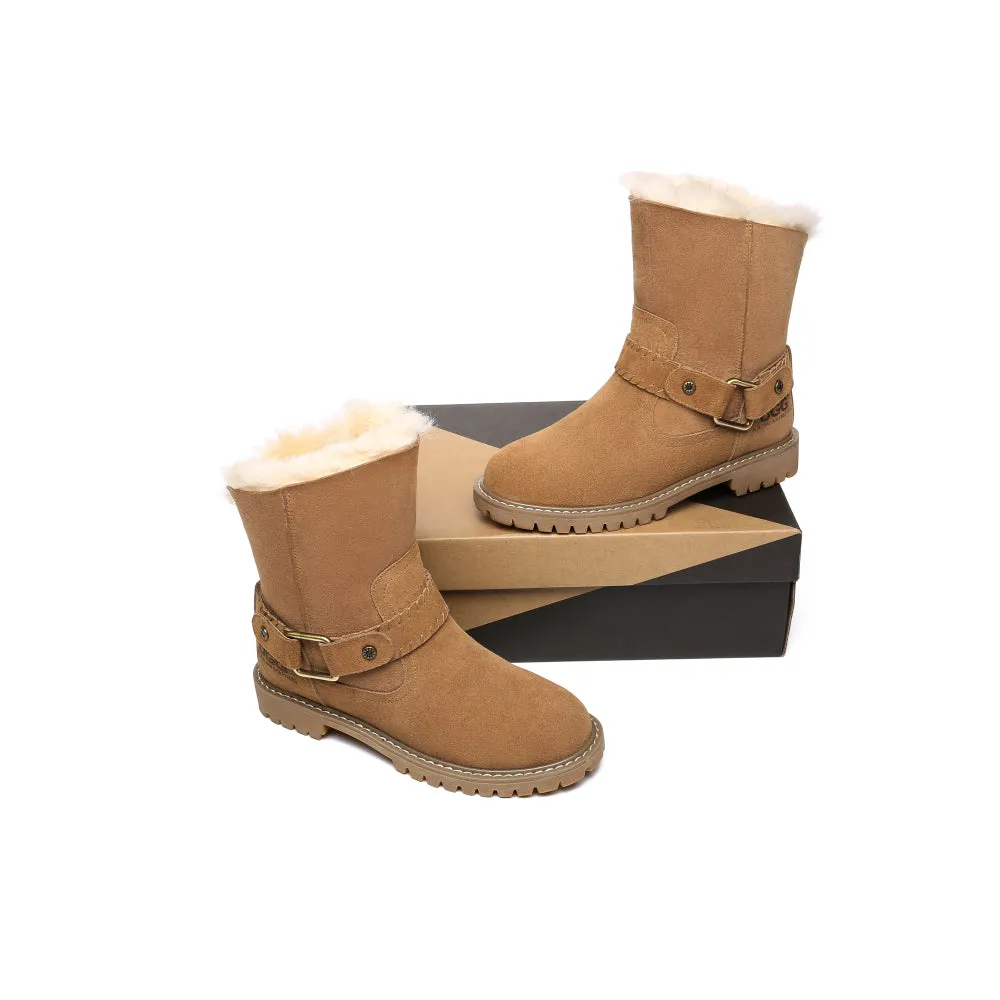 Australian Shepherd Fashion Boots Women Sarah Mid Calf