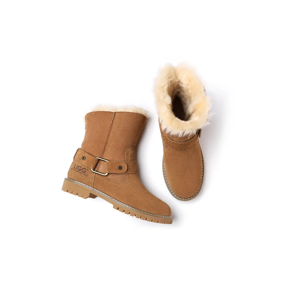 Australian Shepherd Fashion Boots Women Sarah Mid Calf