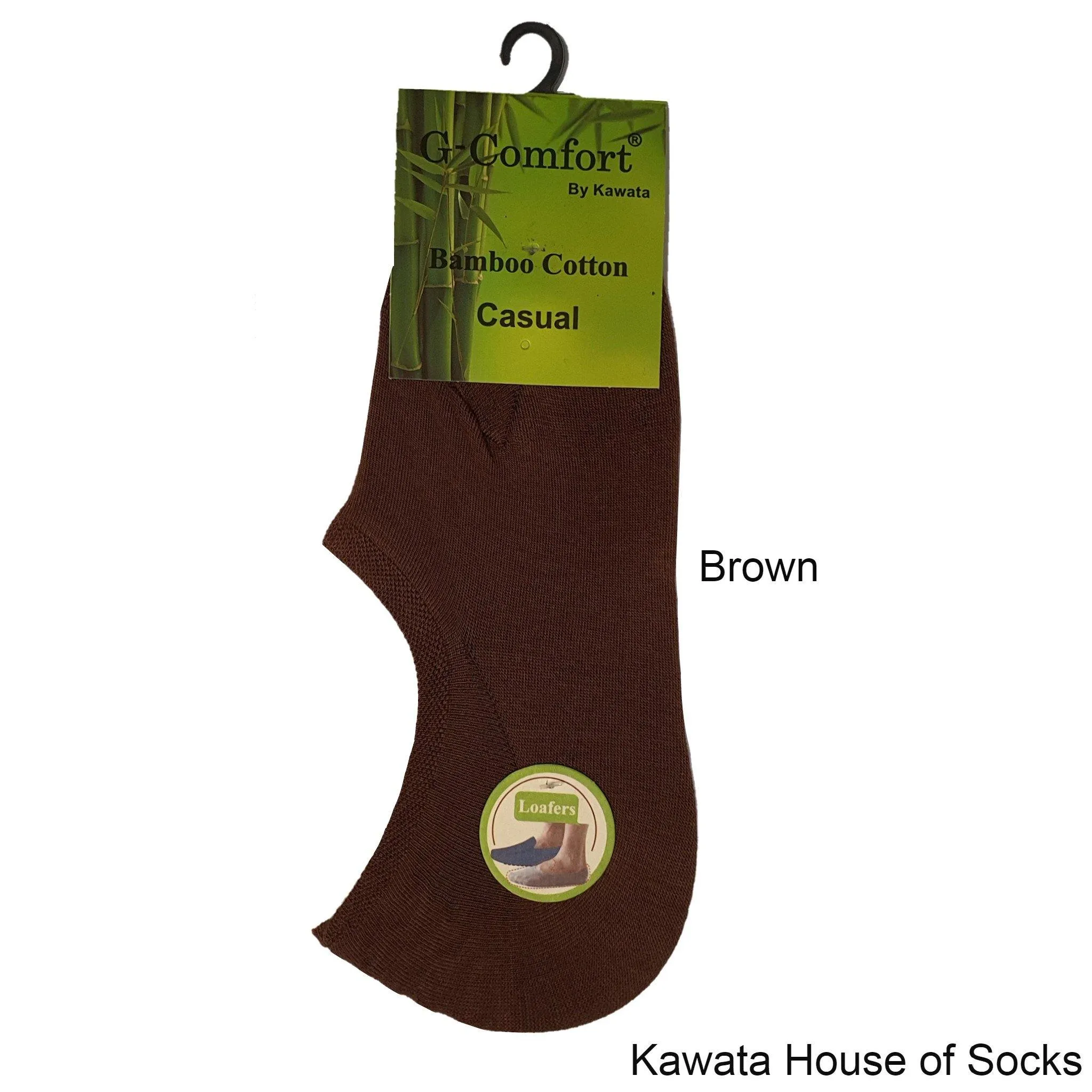 Bamboo Loafer Socks/No-Show Socks with Non-Slip Inner Heel