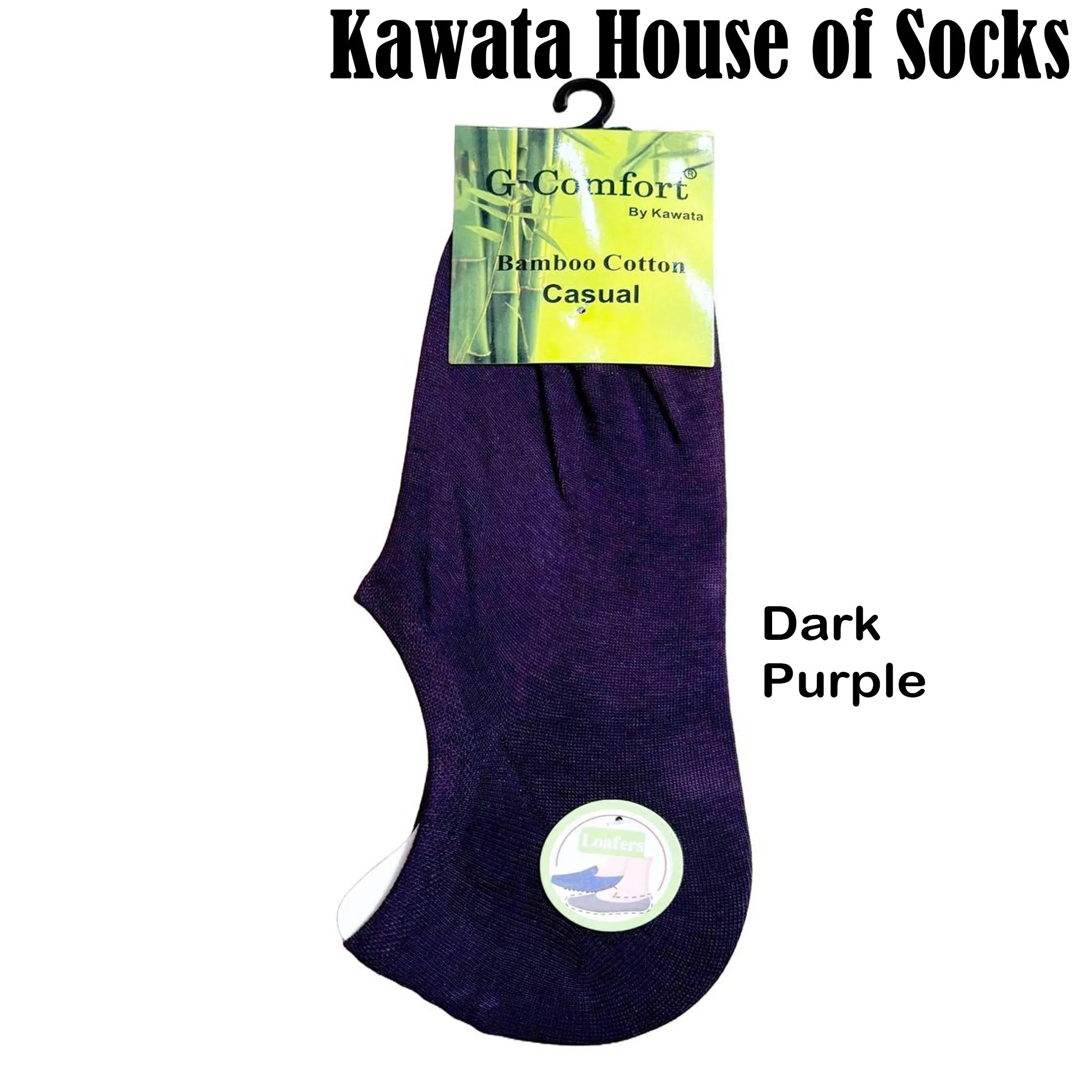 Bamboo Loafer Socks/No-Show Socks with Non-Slip Inner Heel