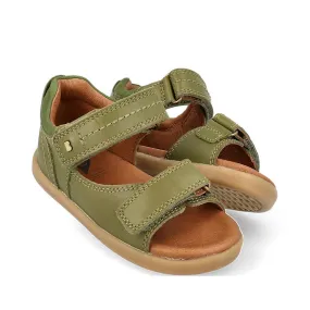 Bobux Kid  Plus Driftwood Sea Kelp Green Open Toe Sandal 833518