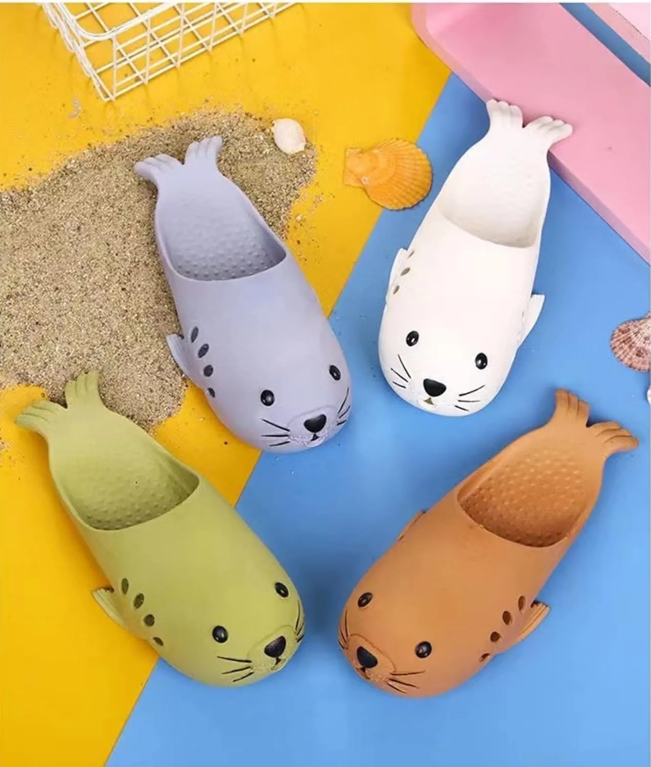 Cartoon Animal Slippers Summer Cute Home Shoes Bathroom Beach Slippers Unisex