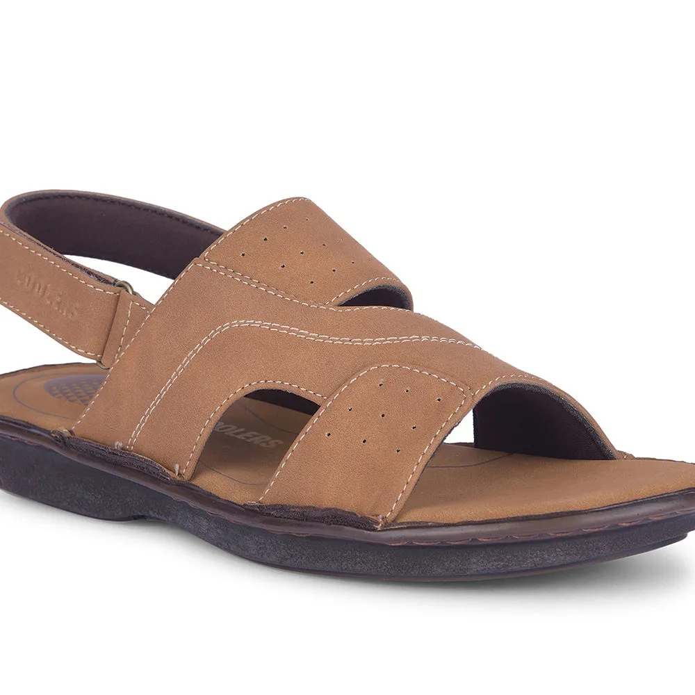 Coolers By Liberty Mens LIONARDO Tan Casual Sandal