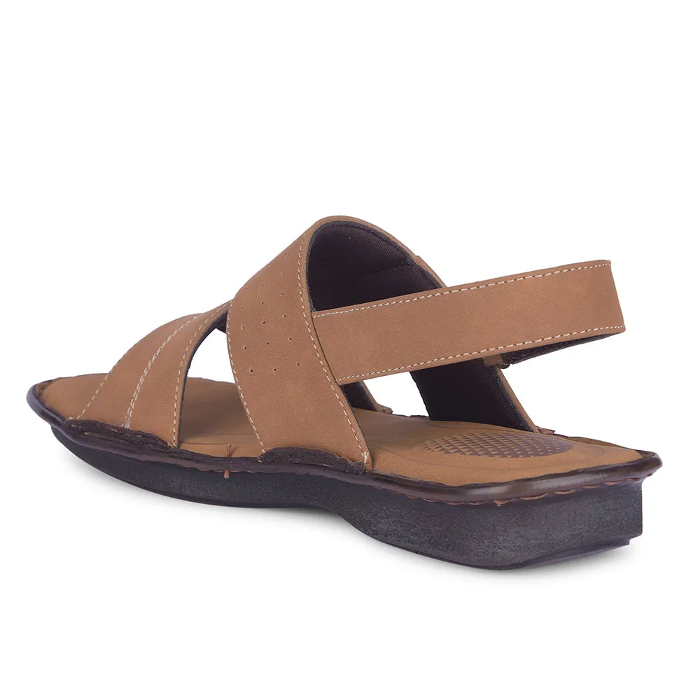 Coolers By Liberty Mens LIONARDO Tan Casual Sandal