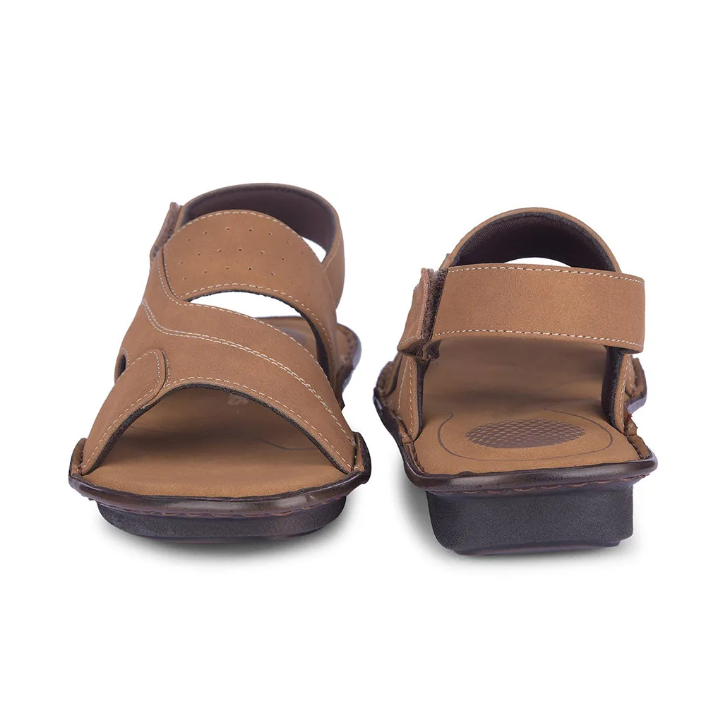 Coolers By Liberty Mens LIONARDO Tan Casual Sandal