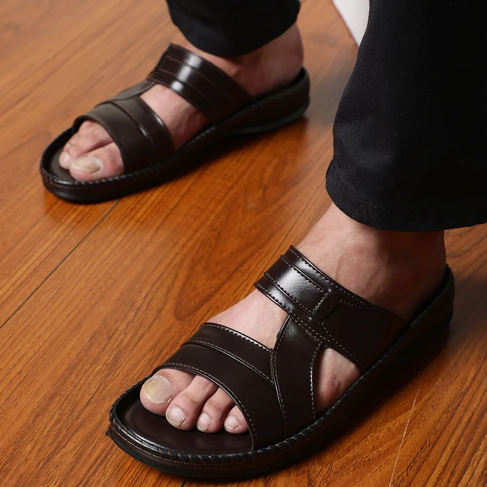 Coolers Casual (Brown) Slippers For Men K2-01 By Liberty