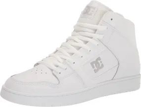 DC mens Dc Men's Manteca 4 Hi-top Skate Shoe, White/White/Battleship, 8.5 US