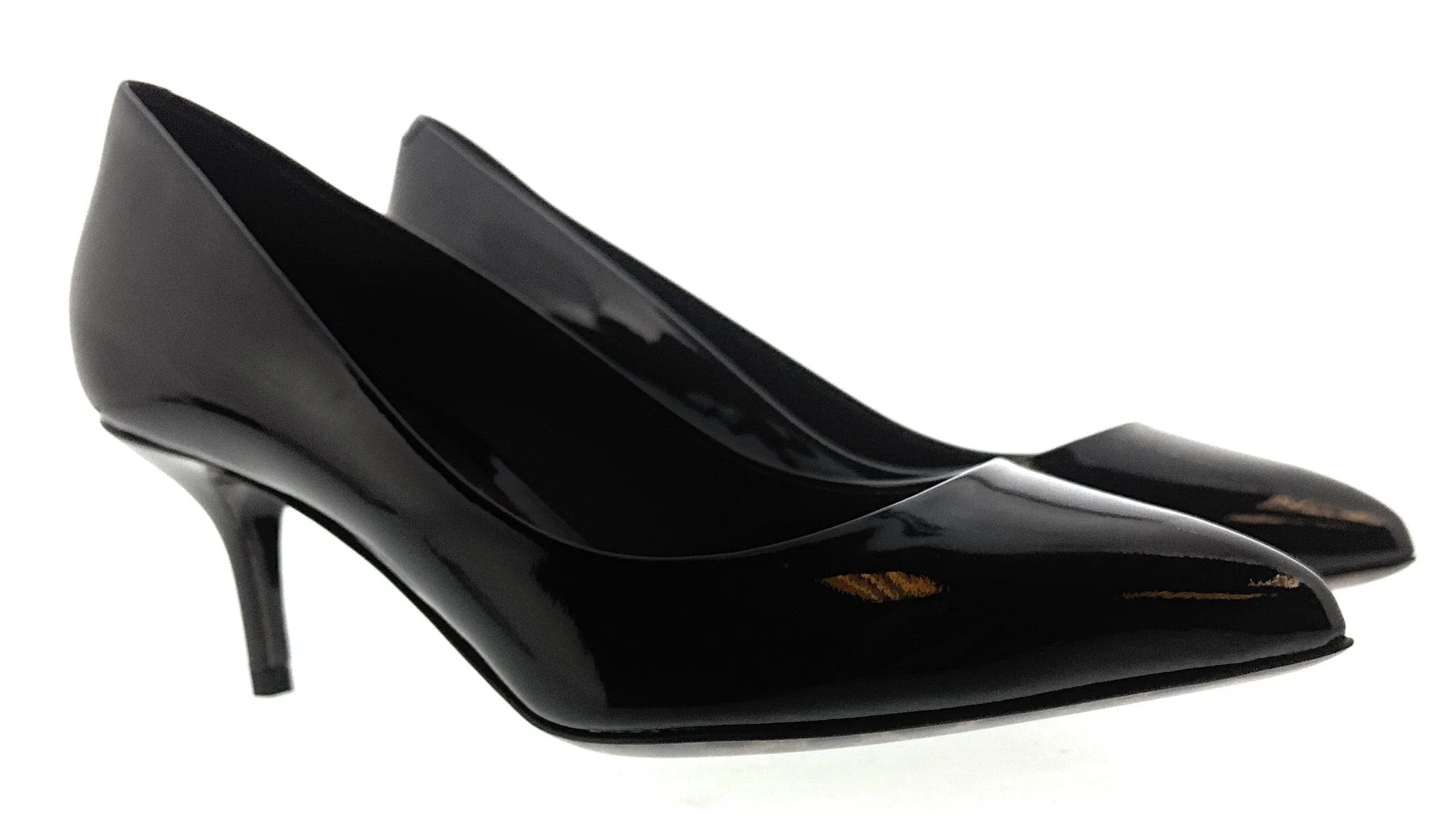 Dolce & Gabbana Black Classic Kitten Heel Pumps-EU36.5
