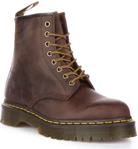 Dr Martens 1460 Bex In Dark Brown Greasy Leather