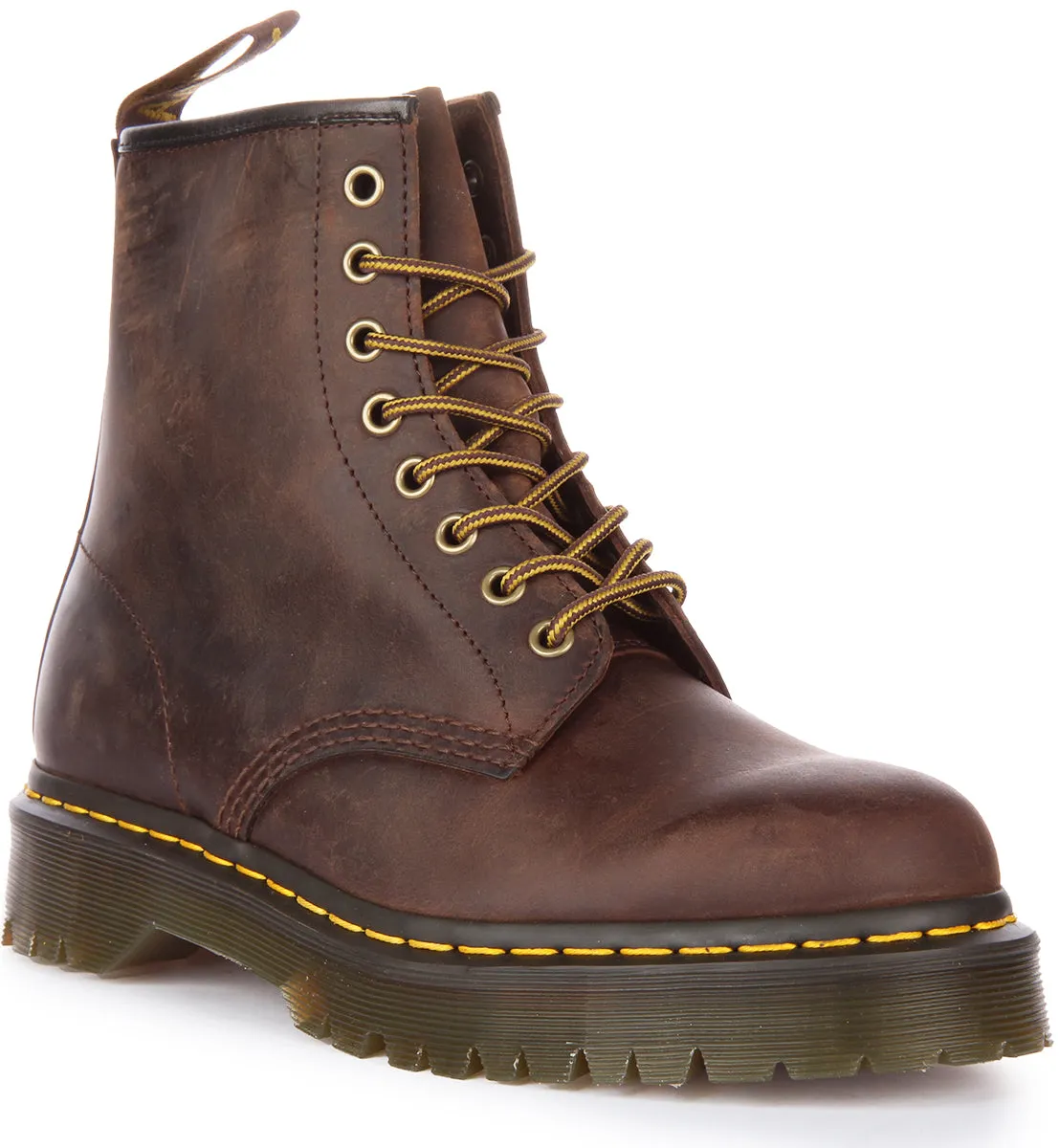 Dr Martens 1460 Bex In Dark Brown Greasy Leather