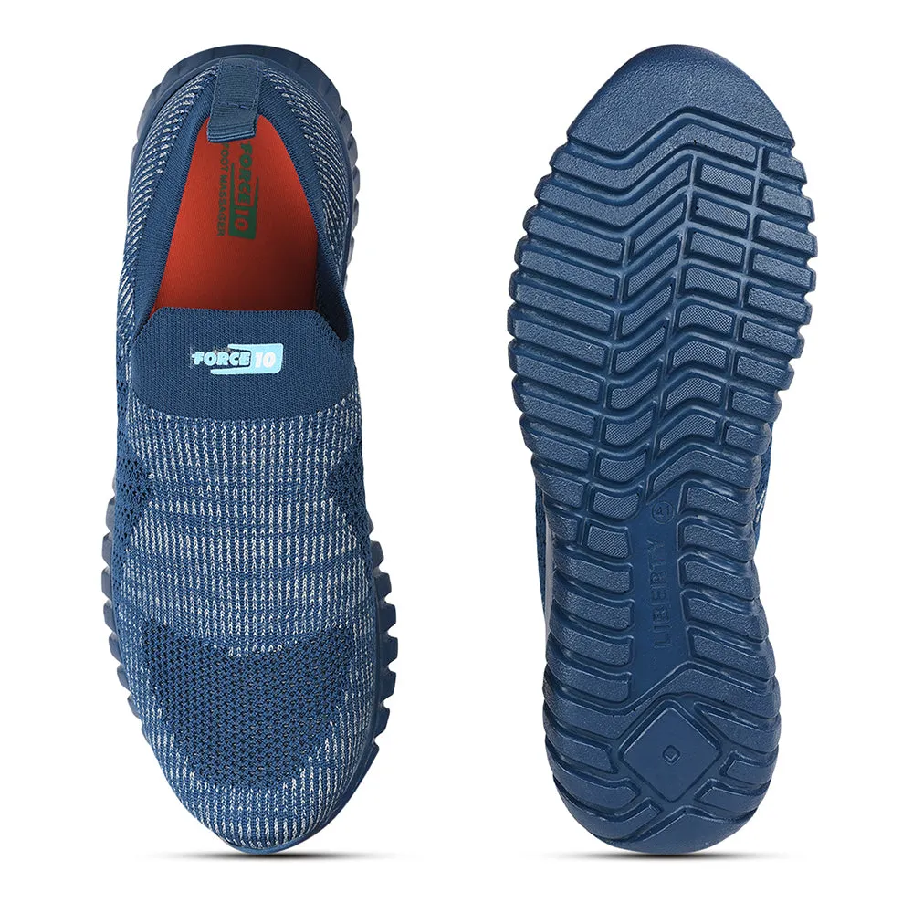 Force 10 Casual Non Lacing For Men (N.Blue) MONTES-26 by Liberty
