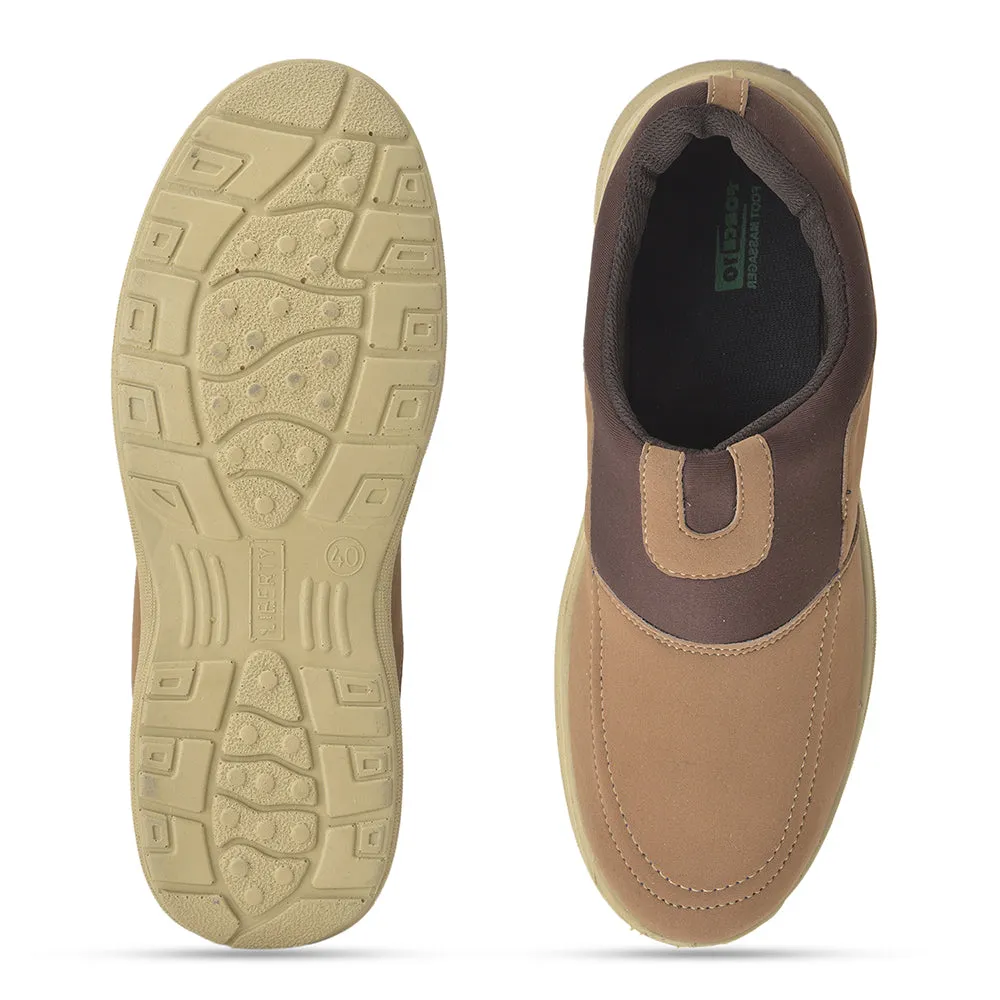 Force 10 Men's Tan Casual Non Lacing (STEPHEN-22)