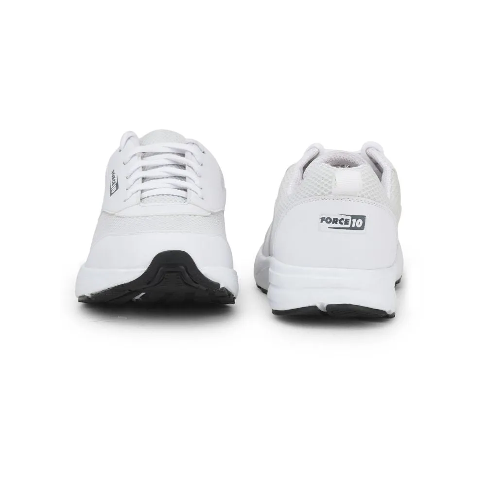 Force 10 Sports Lacing Shoes For Men (White) SPRINT By Liberty