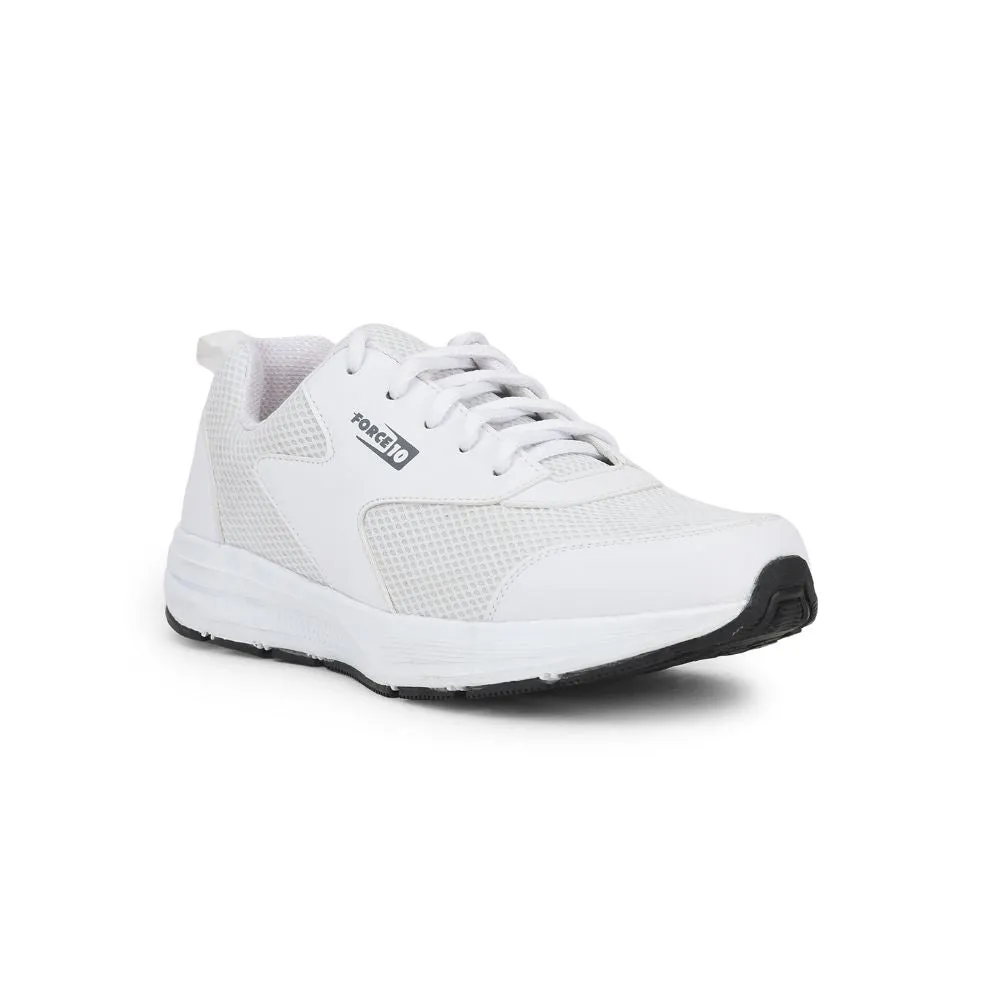 Force 10 Sports Lacing Shoes For Men (White) SPRINT By Liberty
