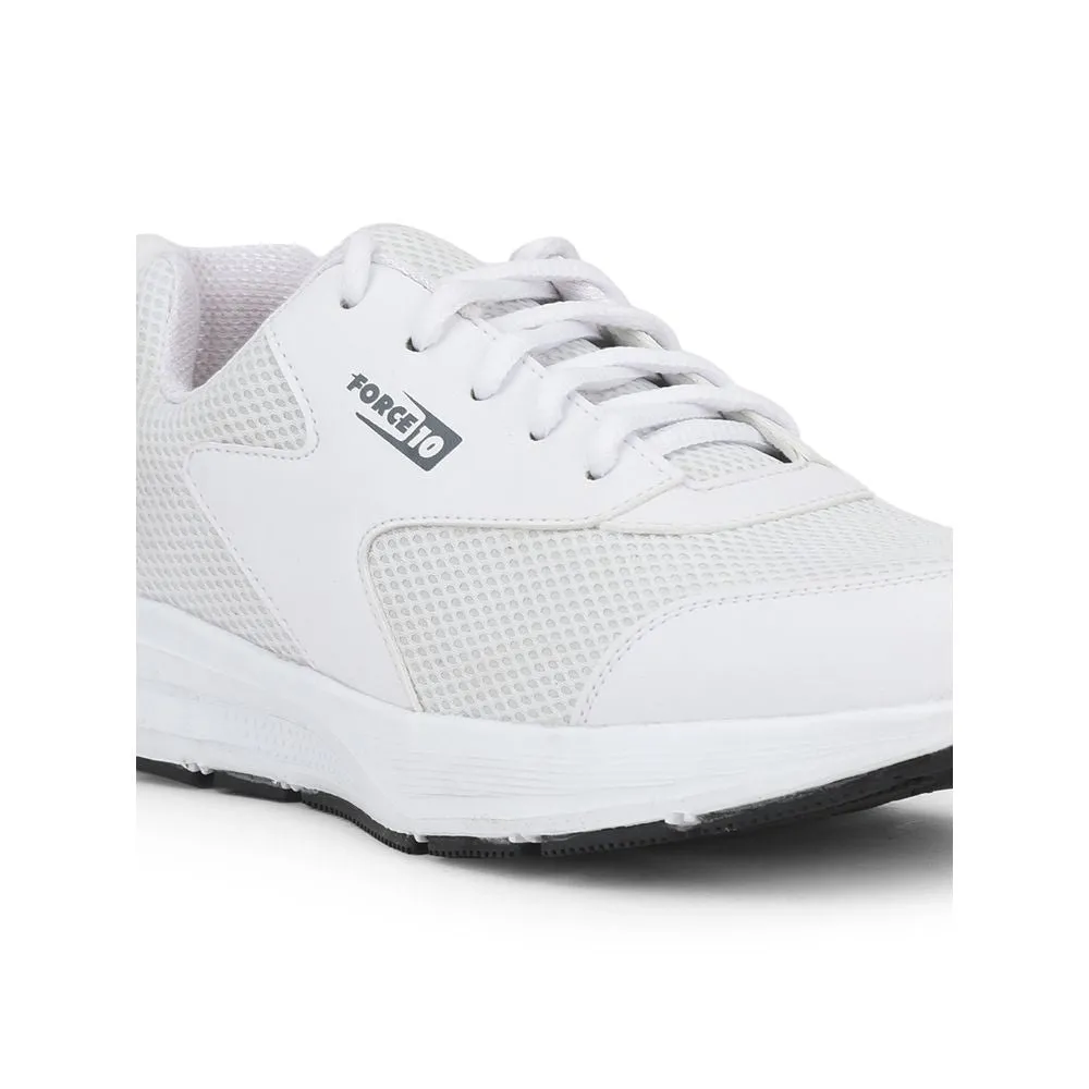 Force 10 Sports Lacing Shoes For Men (White) SPRINT By Liberty