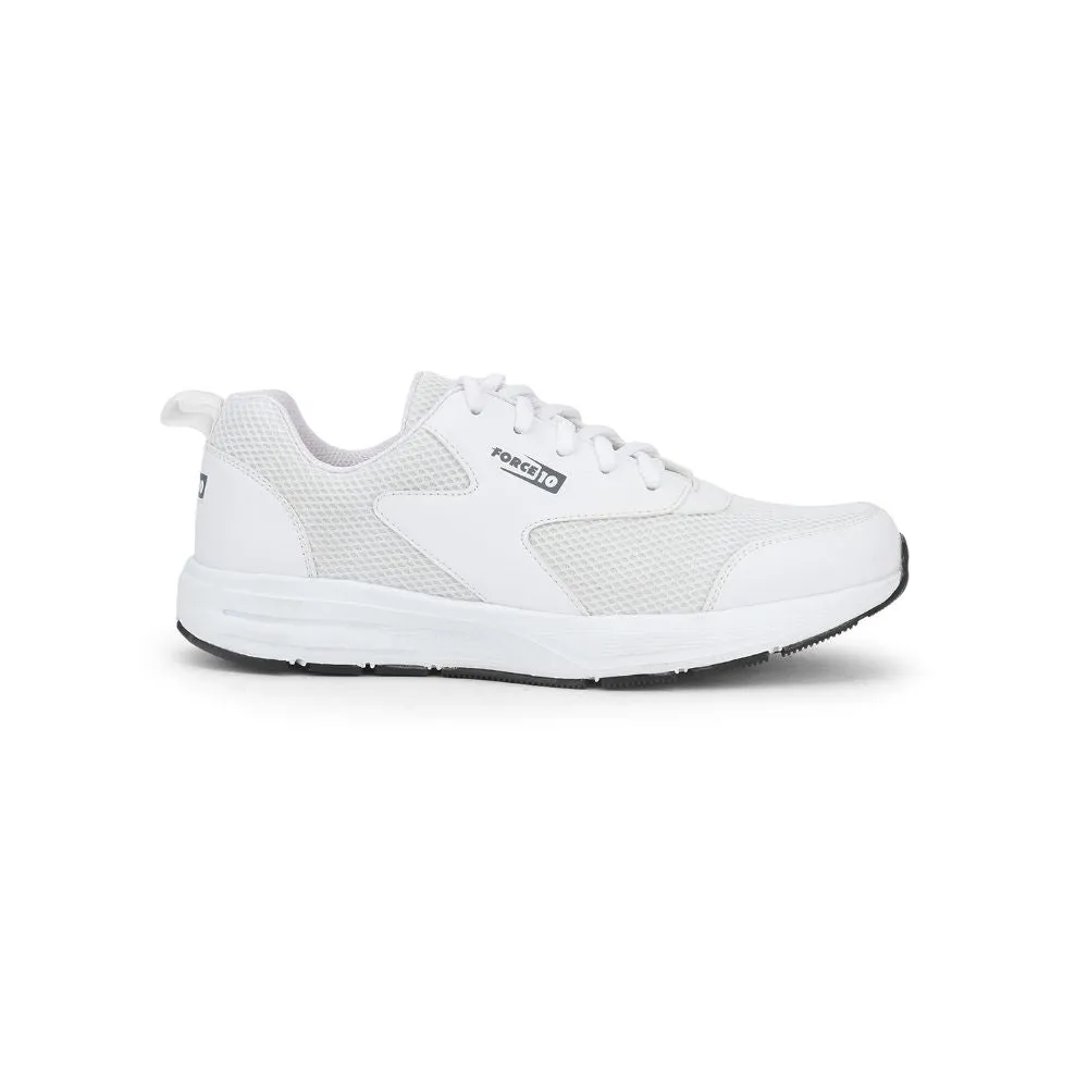 Force 10 Sports Lacing Shoes For Men (White) SPRINT By Liberty