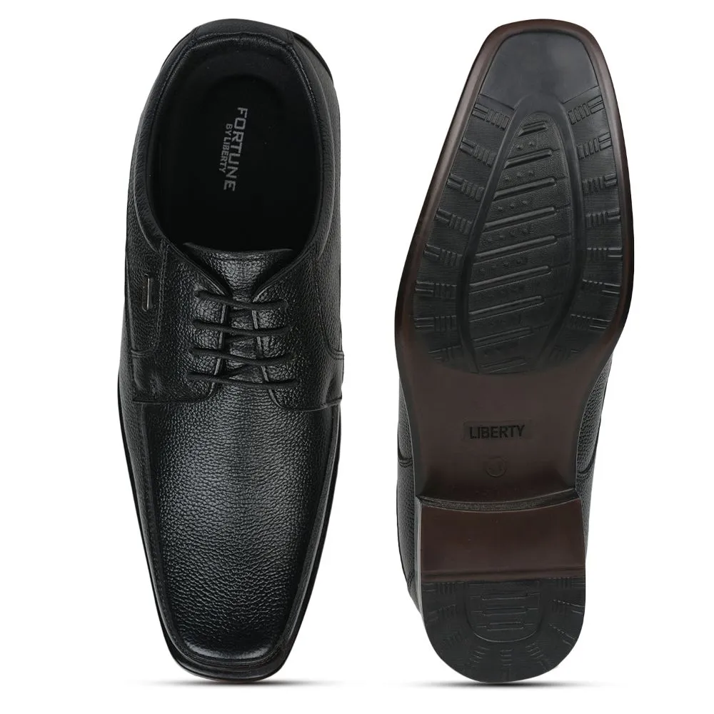 Fortune (Black) Formal Lace Up Shoes For Men AGK-307 By Liberty
