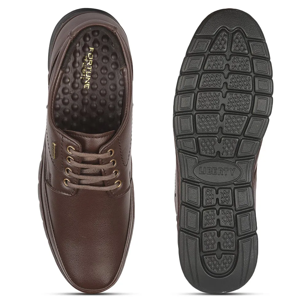Fortune (Brown) Formal Lace Up Shoes For Men ER-35 By Liberty