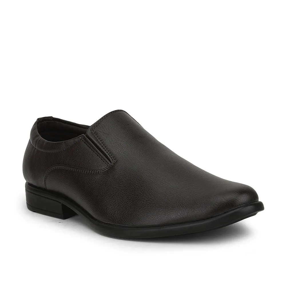 Liberty Mens Fortune Formal Brown Slip-On Shoes VCL-4