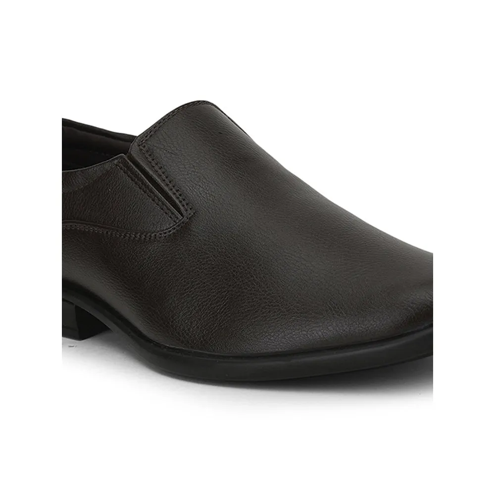 Liberty Mens Fortune Formal Brown Slip-On Shoes VCL-4