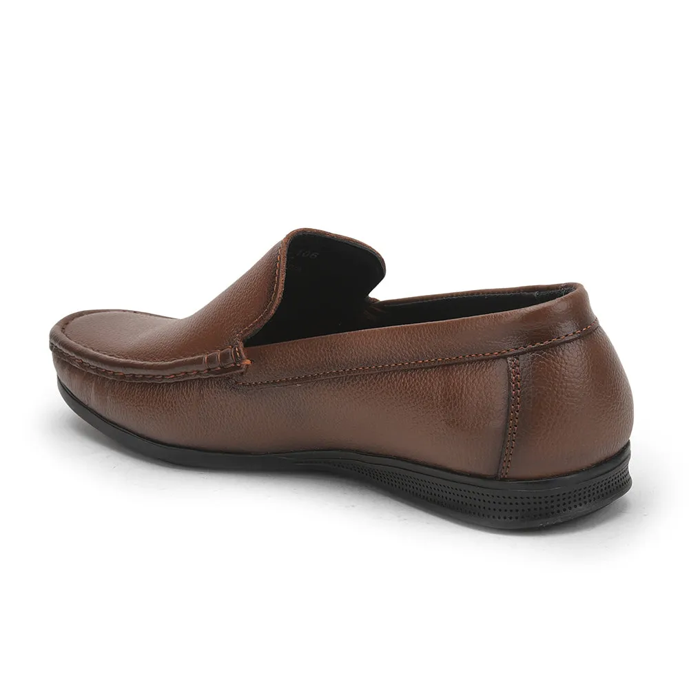 Fortune (Tan) Casual Loafer Shoes For Men HOL-106 By Liberty