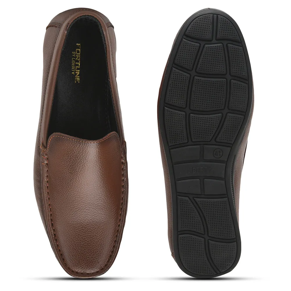 Fortune (Tan) Casual Loafer Shoes For Men HOL-106 By Liberty