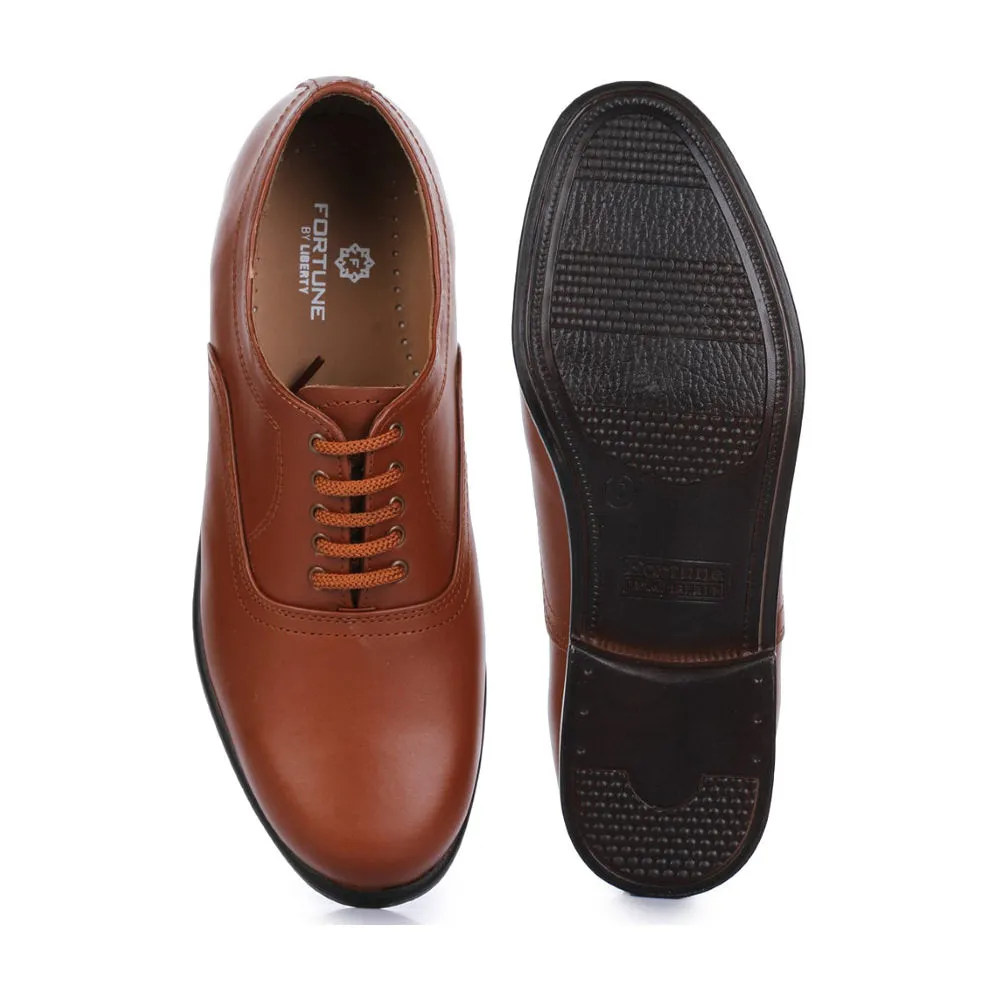 Fortune Tan Classic Oxford Shoes for Men - Stylish & Elegant 7168-04 by Liberty