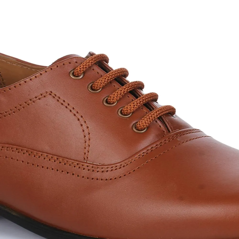 Fortune Tan Classic Oxford Shoes for Men - Stylish & Elegant 7168-04 by Liberty