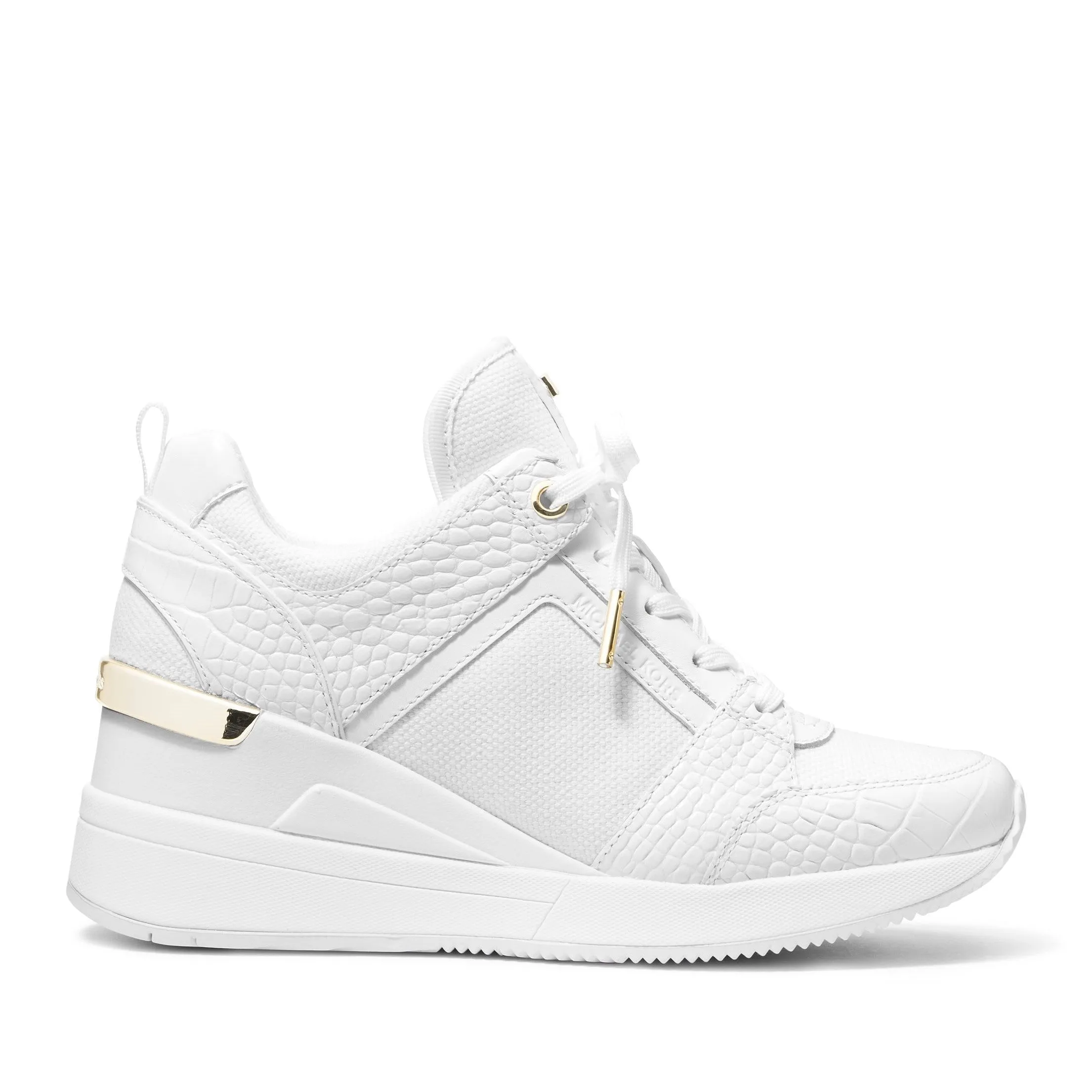 Georgie Leather And Canvas Trainer
