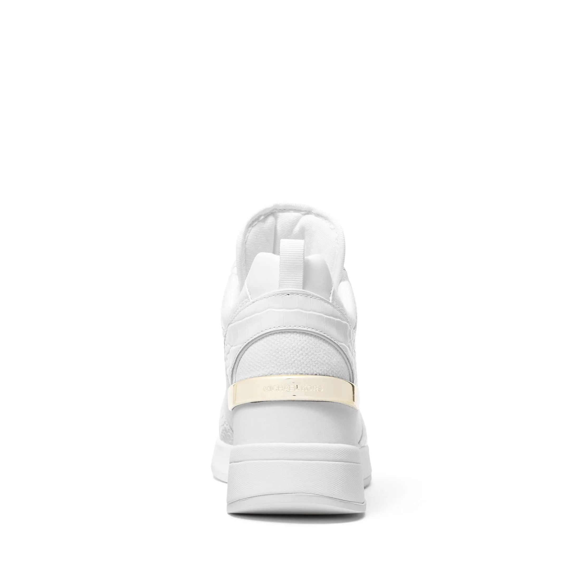 Georgie Leather And Canvas Trainer