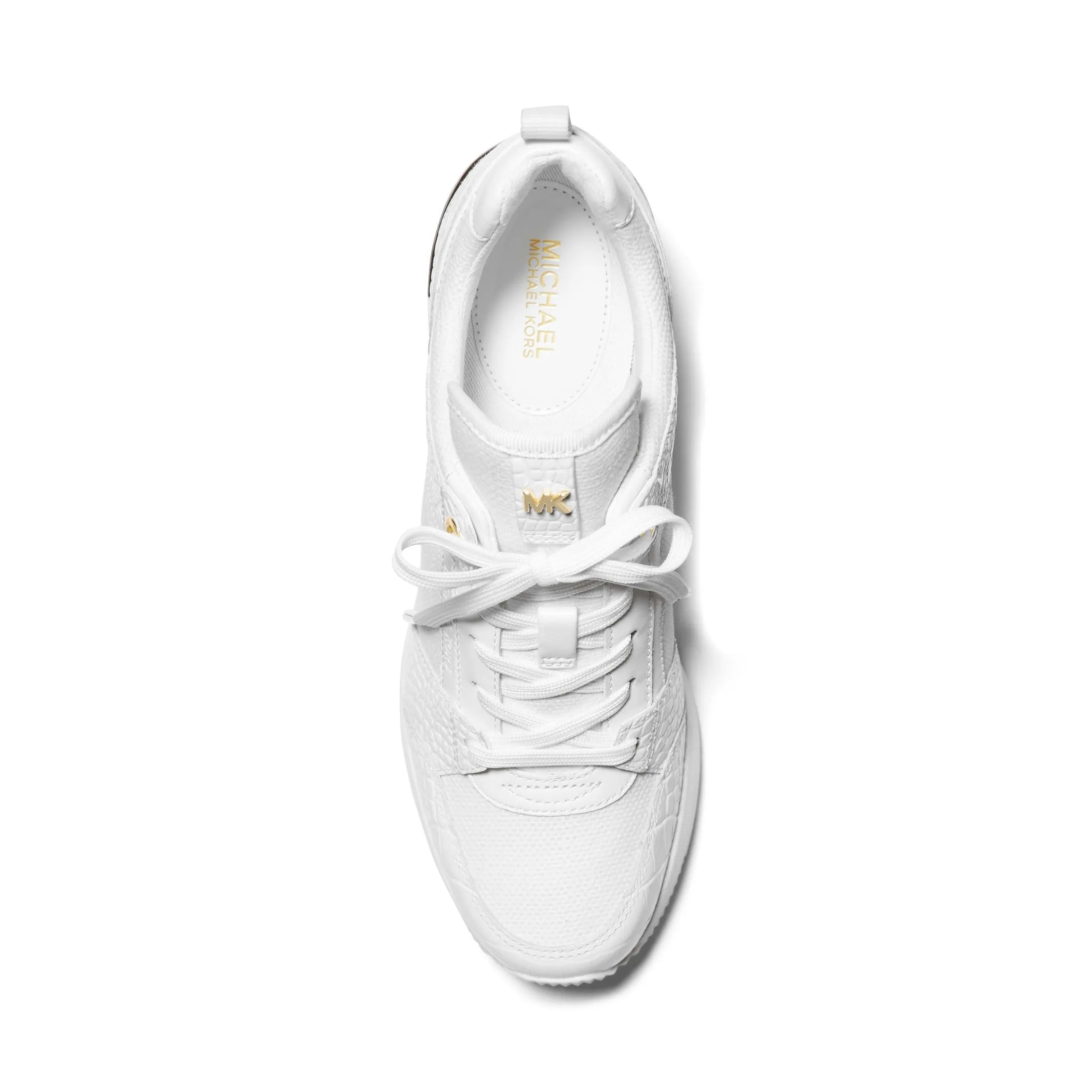 Georgie Leather And Canvas Trainer