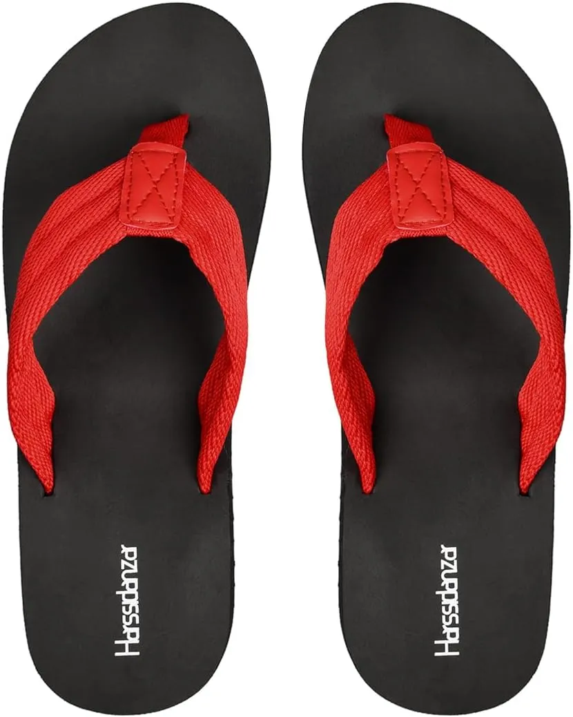 Harssidanzar Womens Platform Wedge Flip Flops Casual Summer Beach Comfortable Thong Sandals SL264US