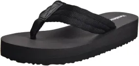Harssidanzar Womens Platform Wedge Flip Flops Casual Summer Beach Comfortable Thong Sandals SL264US