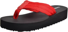 Harssidanzar Womens Platform Wedge Flip Flops Casual Summer Beach Comfortable Thong Sandals SL264US