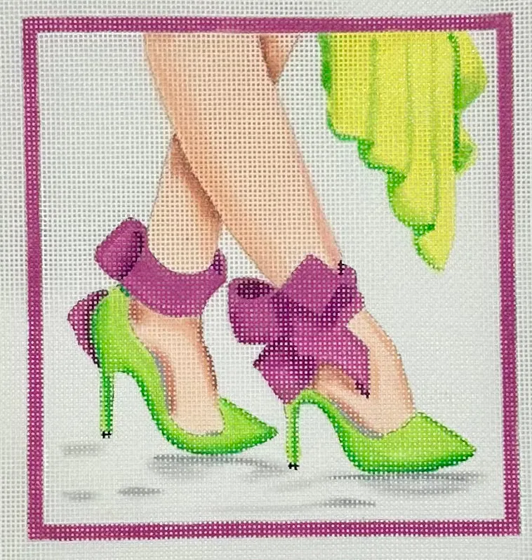 Here's Looking at Shoe - High Heels w/Ankle-Strap Bows