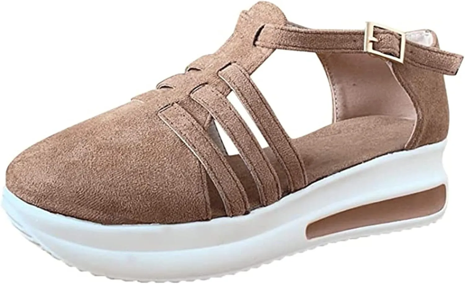 Lausiuoe Sneakers For Women Slip On Arch Support Walking Shoes Non Slip Fashion Casual Comfort Gym Sports Running Shoes