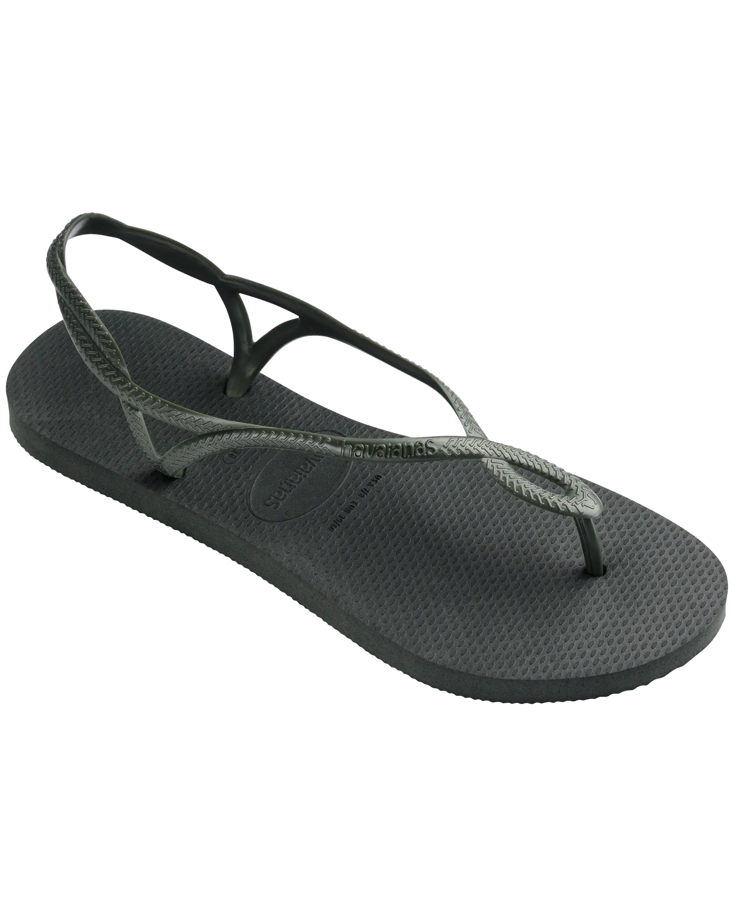 Luna Flip Flops in Olive Green