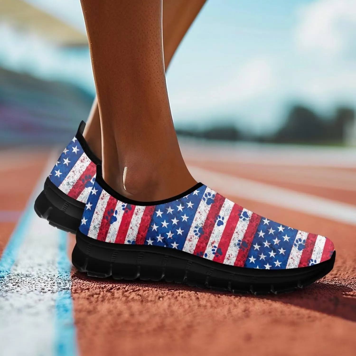 Mens Slip on Shoes Casual Loafers Running Sneakers Slip on Walking Sneakers with Black EVA Sole