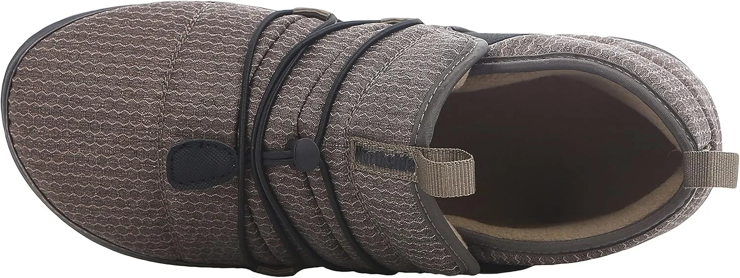 Northside Mens Rainier Mid Camp Slipper - Indoor Outdoor House Shoes Plush Slip on Outdoor High Traction Footwear