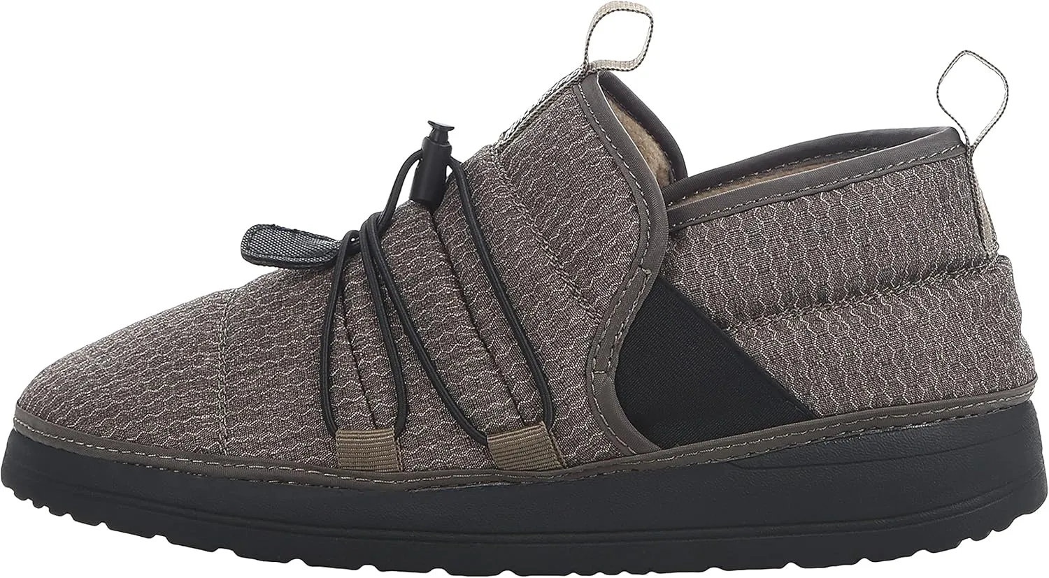 Northside Mens Rainier Mid Camp Slipper - Indoor Outdoor House Shoes Plush Slip on Outdoor High Traction Footwear