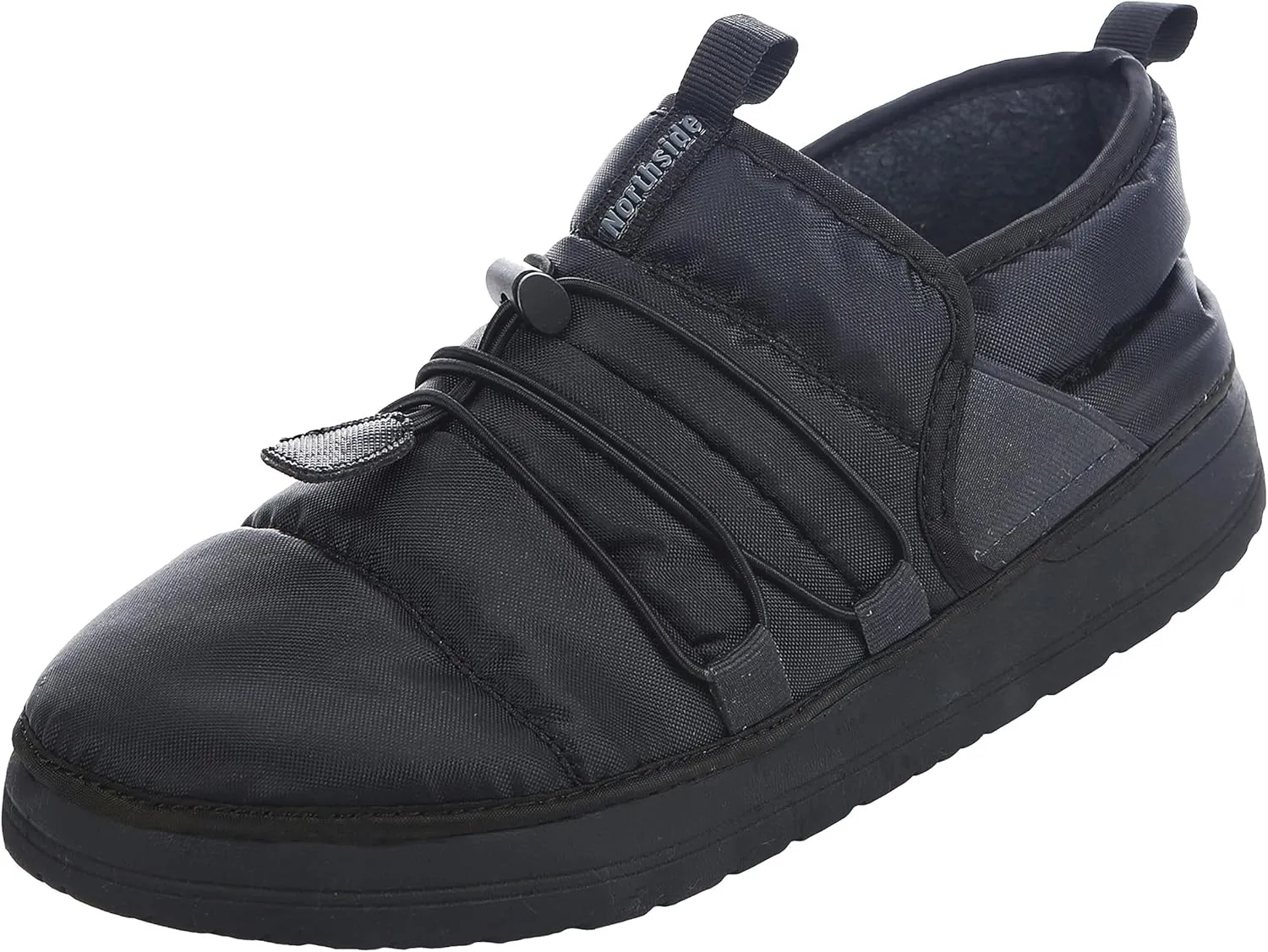 Northside Mens Rainier Mid Camp Slipper - Indoor Outdoor House Shoes Plush Slip on Outdoor High Traction Footwear